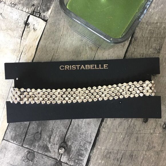 Cristabelle Crystal Rhodium Choker - Picture 6 of 8